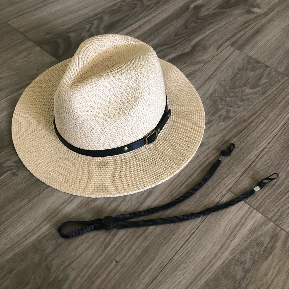 Wide brim straw fedora panama hat